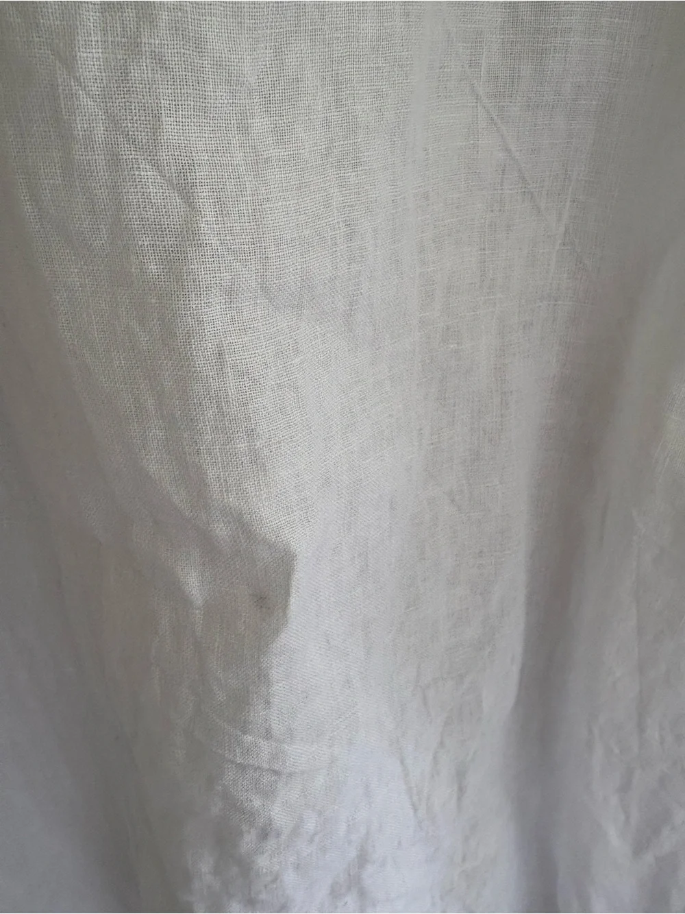 Piaza Italia White 100% Linen Embroidered Tunic Dress Made in Italy L/XL